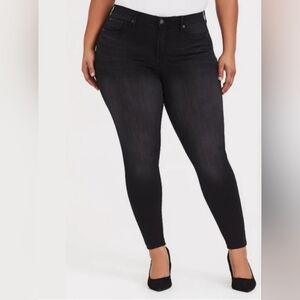 Torrid Dark Black Skinny Jeans